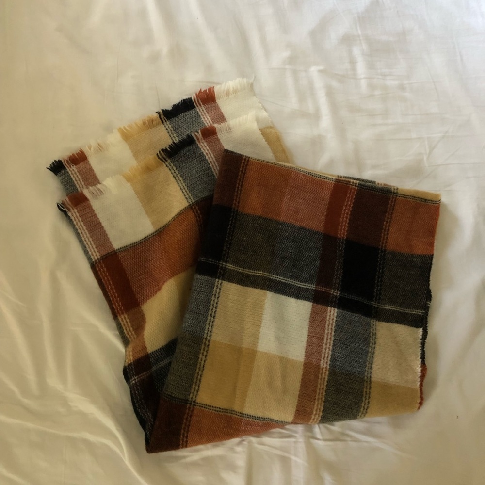 Plaid Blanket Scarf